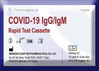 Cassette rapide d'essai de syndrôme respiratoire aigu grave de crédibilité de TUV 98,67%