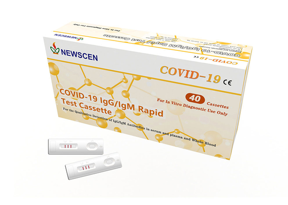 Cassette rapide diagnostique de détection du sang total 2019-NCoV de Vitro