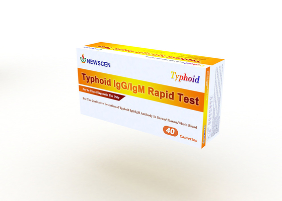 Essai rapide typhoïde d'IgG IgM de plasma de la maladie infectieuse 30ul